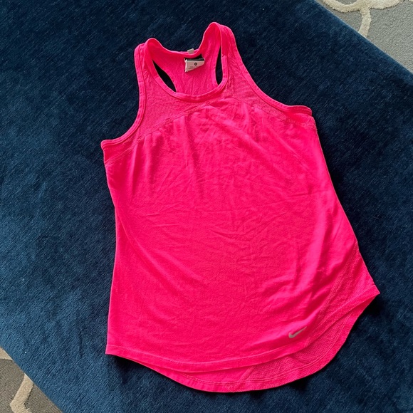 Women’s Nike Dri-Fit Racerback Bright Pink Tank Size Small - Picture 8 of 13